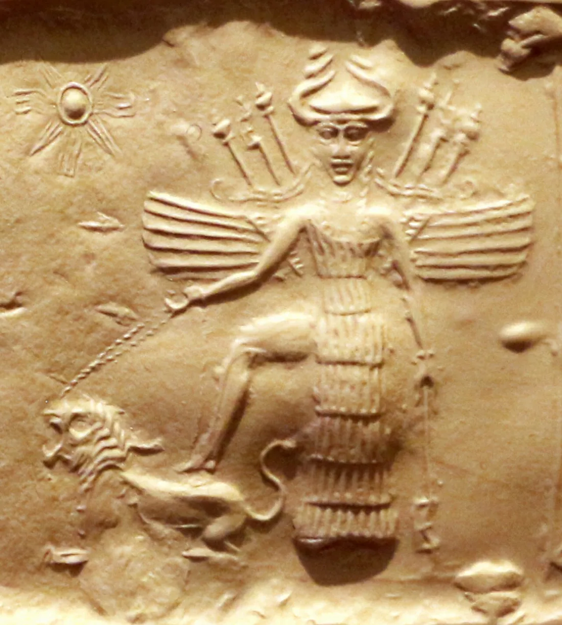 Inanna / Ishtar em selo acádio