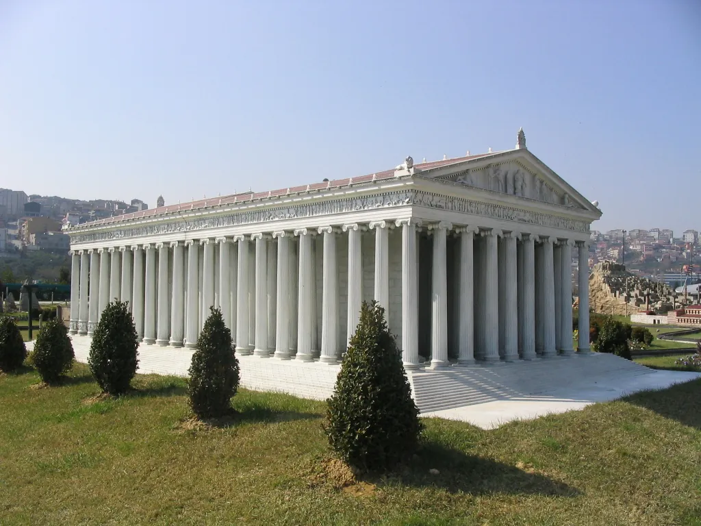 Maquete do Templo de Ártemis em Éfeso
